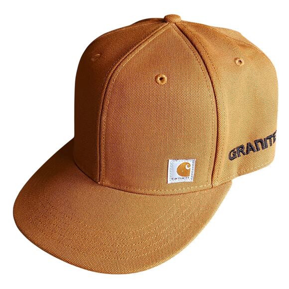 Carhartt Ashland Snapback Duck Canvas Cap Hat High Profile Flat Brim Workwear - Picture 8 of 8